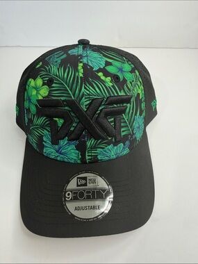 PXG Black & Green Tropical Kids Baseball Cap